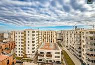 Grünareal „Freie Mitte“ - Wunderschönes Apartment mit Balkon samt Panoramablick im trendigen Nordbahnviertel! Garage verfügbar!