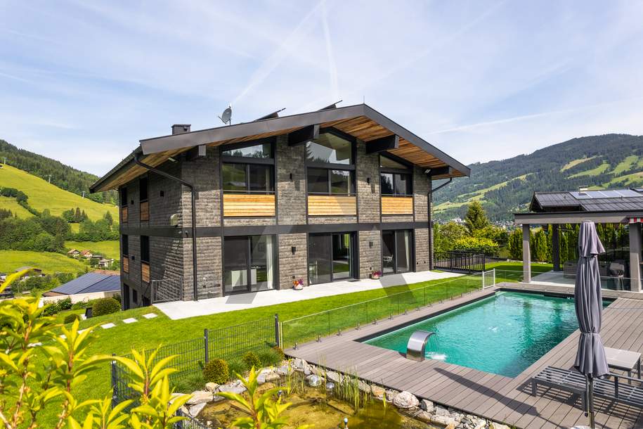 Freizeitwohnsitz: Exklusives Anwesen mit Skianbindung in Panoramalage, Haus-kauf, 13.800.000,€, 6365 Kitzbühel