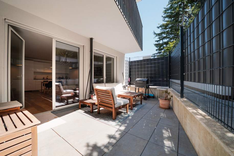 Wohnen im Grünen – Moderne Gartenwohnung nahe Böhmischen Prater, Wohnung-miete, 1.398,00,€, 1100 Wien 10., Favoriten