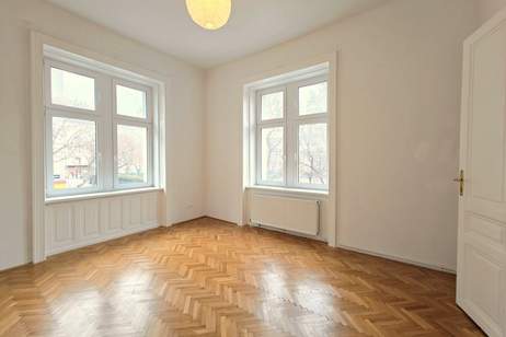 Einsiedlerpark: Herrliche Eckwohnung + Grünblick + Nachmittagssonne + 650m zur U4 + Altwien-Elemente, Wohnung-kauf, 298.000,€, 1050 Wien 5., Margareten