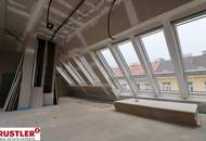 Moderne Dachgeschoss-Maisonette Wohnung mit Terrasse nähe Kutschkermarkt - Erstbezug!