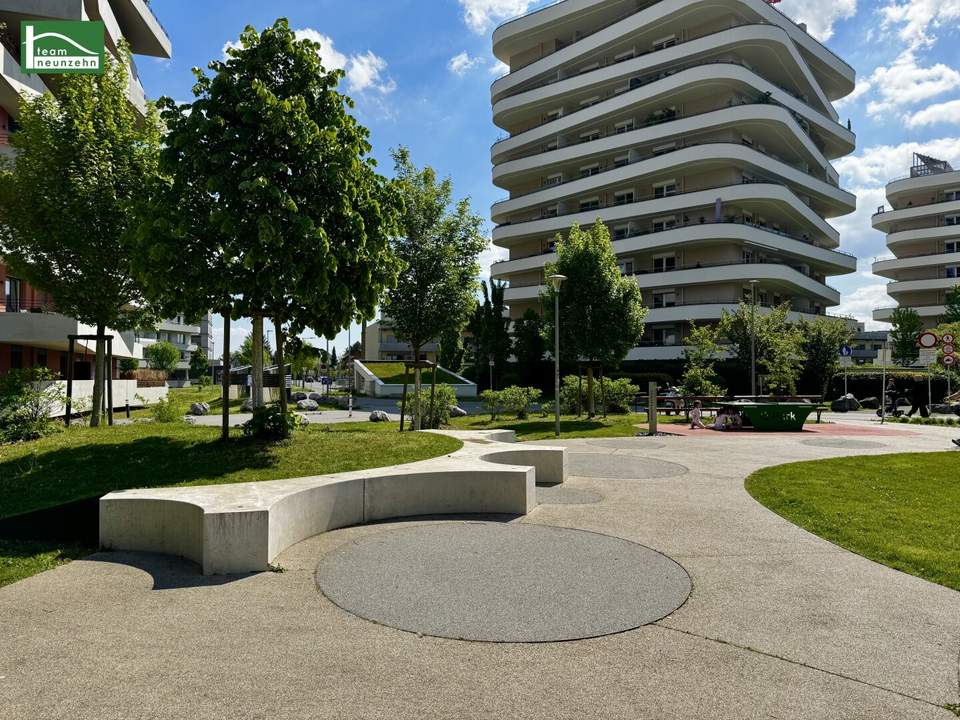 Grün &amp; urban - Stillvolle 3-Zimmer-Wohnung mit großer Freifläche!