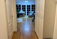 Großer Eigengarten: 4-Zimmer-Wohnung mit Saunahäuschen