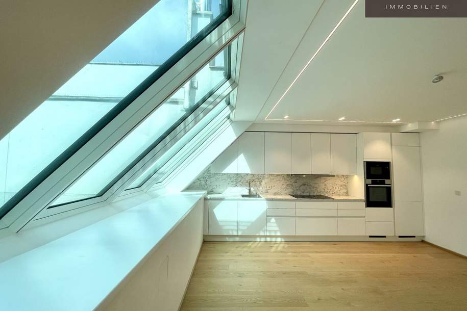 | MODERNE FAMILIENWOHNUNG IM DACHGESCHOSS | EXKLUSIVE ZENTRUMSLAGE | STADTPARK | RUHIGE HOFSEITIGE 12 m2 TERRASSE |, Wohnung-kauf, 1.098.000,€, 1030 Wien 3., Landstraße