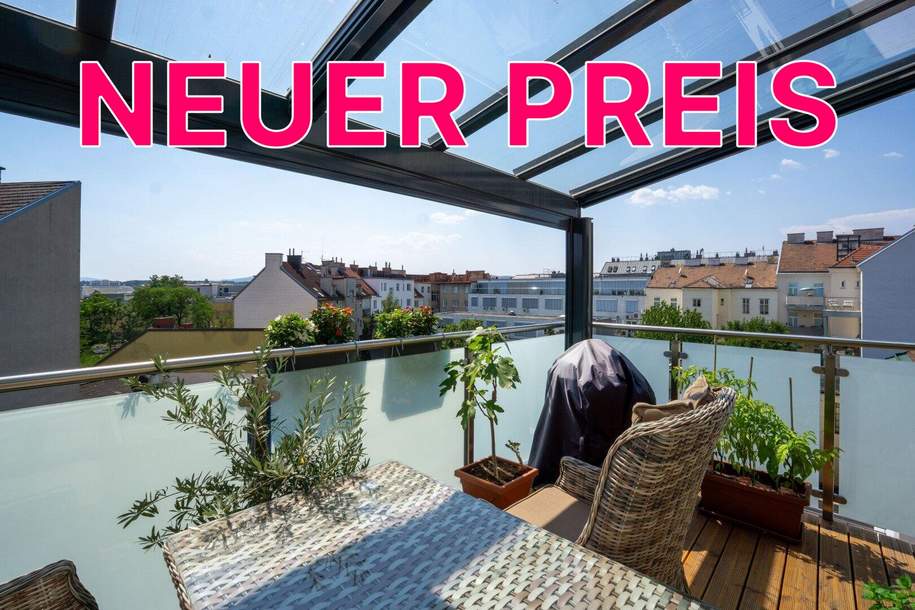 Luxusapartment mit Blick auf die Gloriette – 252 m² Dachgeschoß mit Balkon und Terrasse, Wohnung-kauf, 1.745.000,€, 1150 Wien 15., Rudolfsheim-Fünfhaus