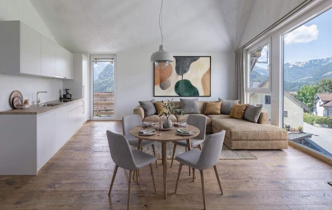 Neubau-Highlight Bluntaustraße.91 – 3‑Zimmer‑Dachgeschosswohnung mit großem Balkon