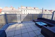 DACHGESCHOSS, FERNBLICK, 48 m2 Neubau mit 13 m2 Balkon, Wohnküche, 1 Zimmer, Duschbad, Garage möglich, U3-Nähe, vermietet