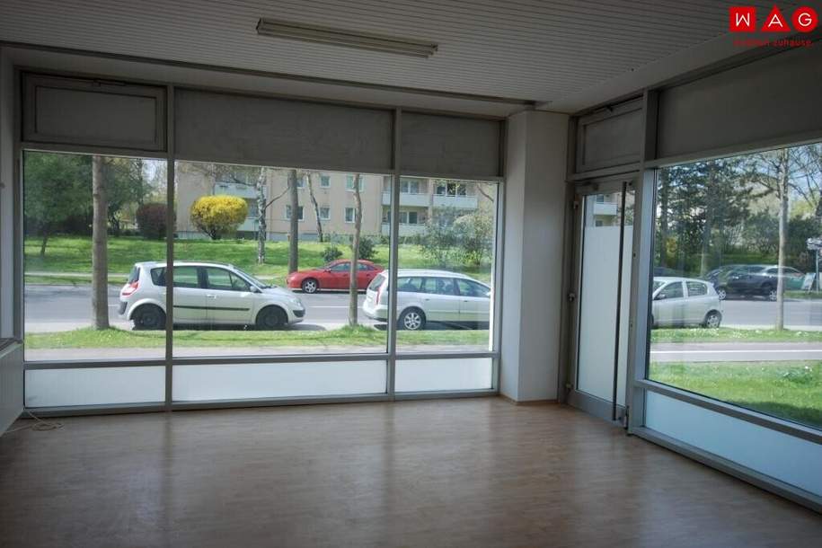 Geschäfts-/Büro-/Ordinationsfläche mit XL-Schaufenstern u. mit Umsatzpotential - 1A Preis-/Leistung, direkt neben dem (Vital-)Zentrum Muldenstraße!, Gewerbeobjekt-miete, 648,30,€, 4020 Linz(Stadt)