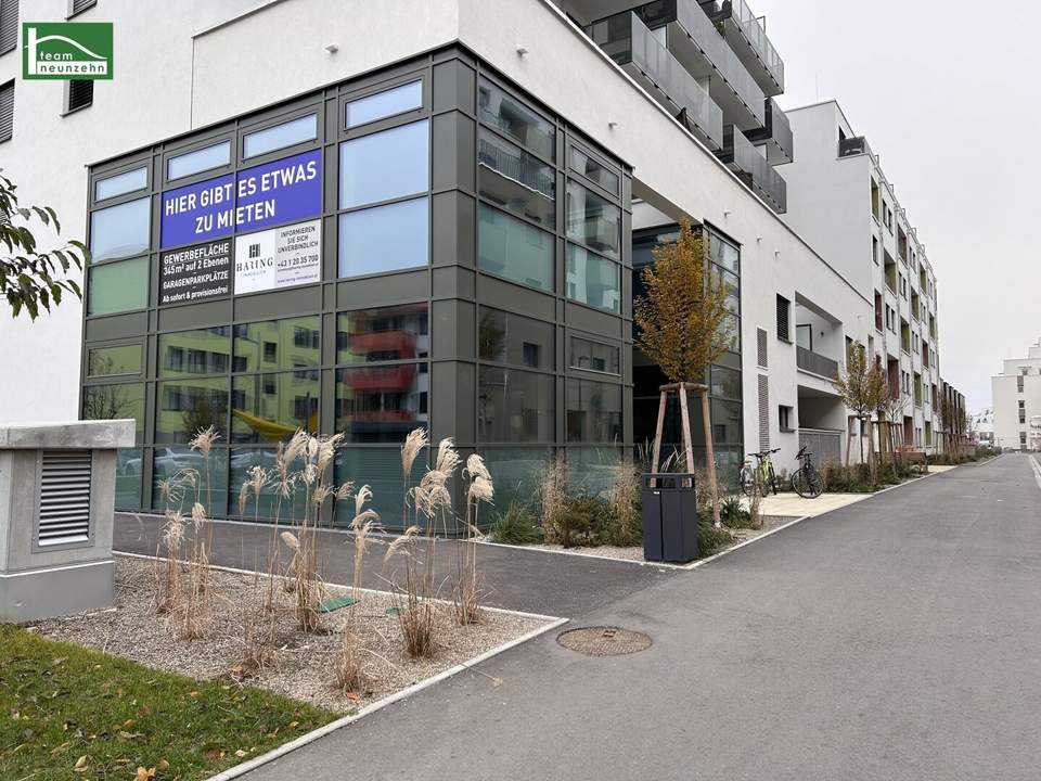 Wir bieten den perfekten Gewerbestandort - im Herzen eines Neubauviertels zwischen Breitenleer Straße und U1 Kagraner Platz