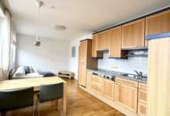 Möblierte 1,5-Zimmer-Wohnung mit Parkblick &amp; Öffis direkt vor der Haustür