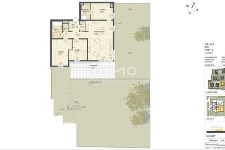 KREMSER WOHNDOMIZIL4Zi- 97qm- Gartenwohnung, 2Bäder, Lift, Tiefgarage, in beliebter Grünruhelage, Wohnung-kauf, 620.000,€, 3500 Krems an der Donau(Stadt)