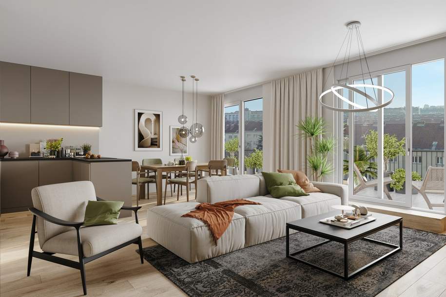 Provisionsfrei!! 33 Neubauwohnungen im 23. Bezirk von 41-109 m², Terrasse, Loggia oder Garten ab EUR 250.000,--, Wohnung-kauf, 330.000,€, 1230 Wien 23., Liesing