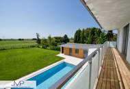Geräumige Niedrig-Energie-Villa mit Pool - traumhafte Ruhelage, Blick auf Neusiedler See - provisionsfrei!