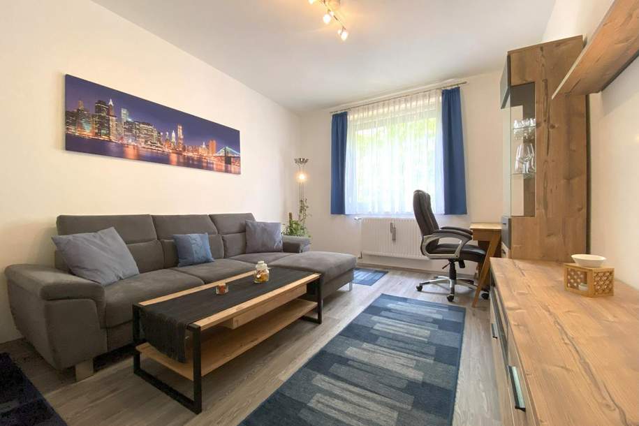Schöne, komplett möblierte 2-Zimmer-Mietwohnung Nähe Uni und Wörthersee, Wohnung-miete, 1.248,00,€, 9020 Klagenfurt(Stadt)