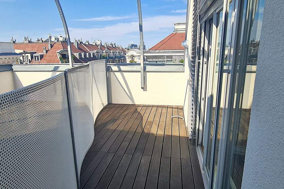 Atelier- Wohnung oder Büro? Charmante Studiowohnung mit Terrassenanteil - Nähe Arenbergpark, Wohnung-miete, 1.762,00,€, 1030 Wien 3., Landstraße
