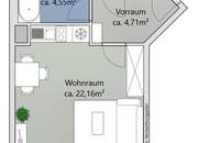 U-Bahn- &amp; Donauinselnähe | Moderne Neubauwohnung mit Einbauküche &amp; Tiefgaragenplatz | Befristet vermietet bis 06/2027 | Freier Mietzins