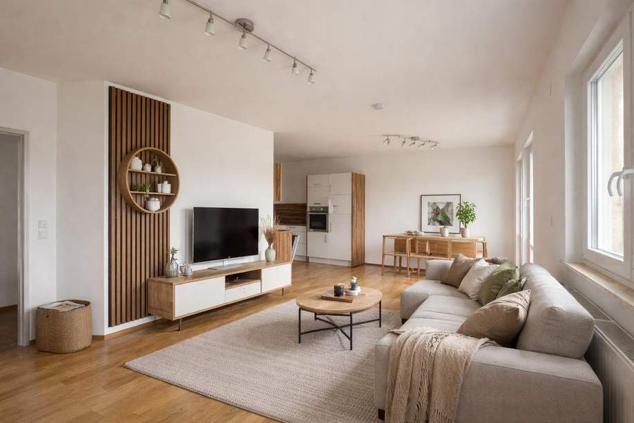 1,5-Zimmer Wohnung in Viktring mit großer Loggia | 55 m² | sofort beziehbar, Wohnung-kauf, 220.000,€, 9073 Klagenfurt(Stadt)