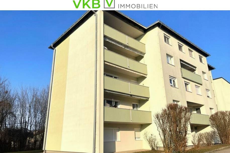 Enns: Modern sanierte 3-Zimmer-Wohnung mit Loggia in ruhiger Sackgassenlage, Wohnung-kauf, 239.000,€, 4470 Linz-Land