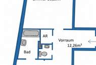 2 Zimmer + Loggia mit tollem Ausblick (4. Liftstock) + separate Küche, Garagenplatz inkl.