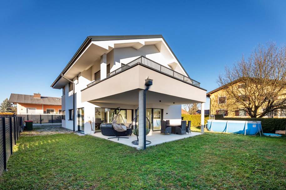 Exklusives Einfamilienhaus mit Garten und Doppelcarport in Feldkirchen bei Graz, Haus-kauf, 695.000,€, 8073 Graz-Umgebung