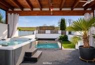 Traumhaftes Reihenhaus mit Pool, sonnigen Terrassen, Balkon und herrlichem Ausblick