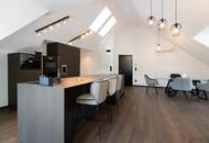Luxus-Dachgeschoss 133,81 m² mit Terrasse, Designer-Inselküche & Spa-Bad – Weinbergblick + Poolnutzung - Voll möbliert