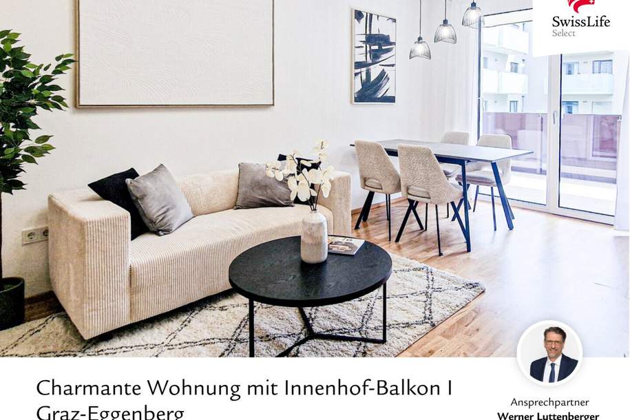 Charmante Wohnung mit Innenhof-Balkon in Graz-Eggenberg, Wohnung-kauf, 349.000,€, 8020 Graz(Stadt)
