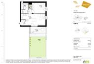 Jetzt einziehen - 2-Zimmer-Wohnung mit Eigengarten, Bad mit Fenster, großes Schlafzimmer - Provisionsfrei für Käufer:innen!