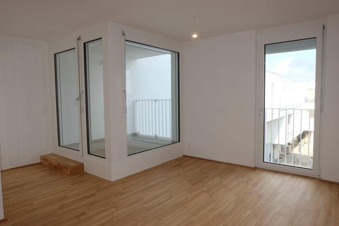 Tolle Neubau 2-Zimmer Wohnung mit Loggia und Tiefgaragenplatz in Ruhelage