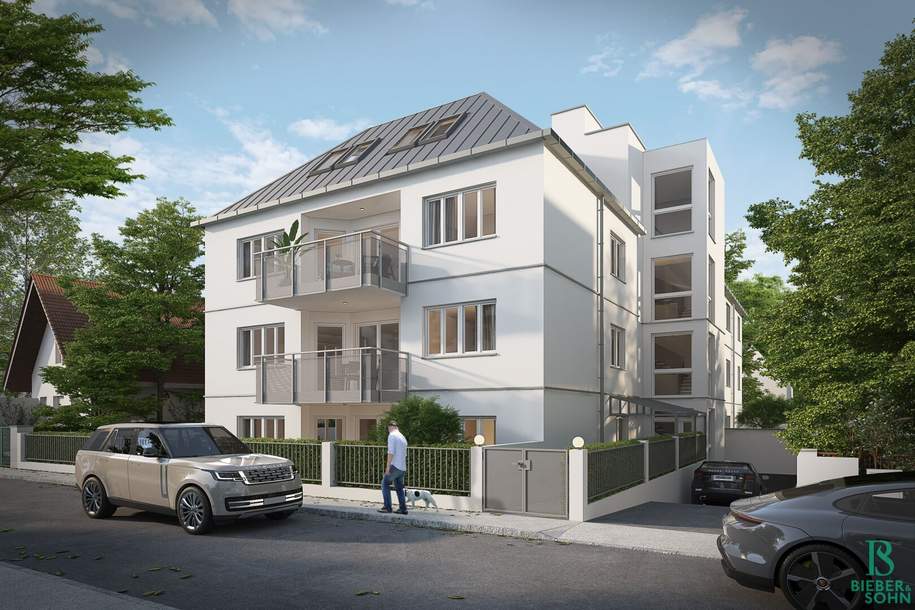 PROVISIONSFREI! Für hohe Ansprüche – elegante Eigentumswohnungen mit Gärten, Terrassen und Balkone! Garagenplatz inklusive! Schlüsselfertig!, Wohnung-kauf, 487.000,€, 2380 Mödling