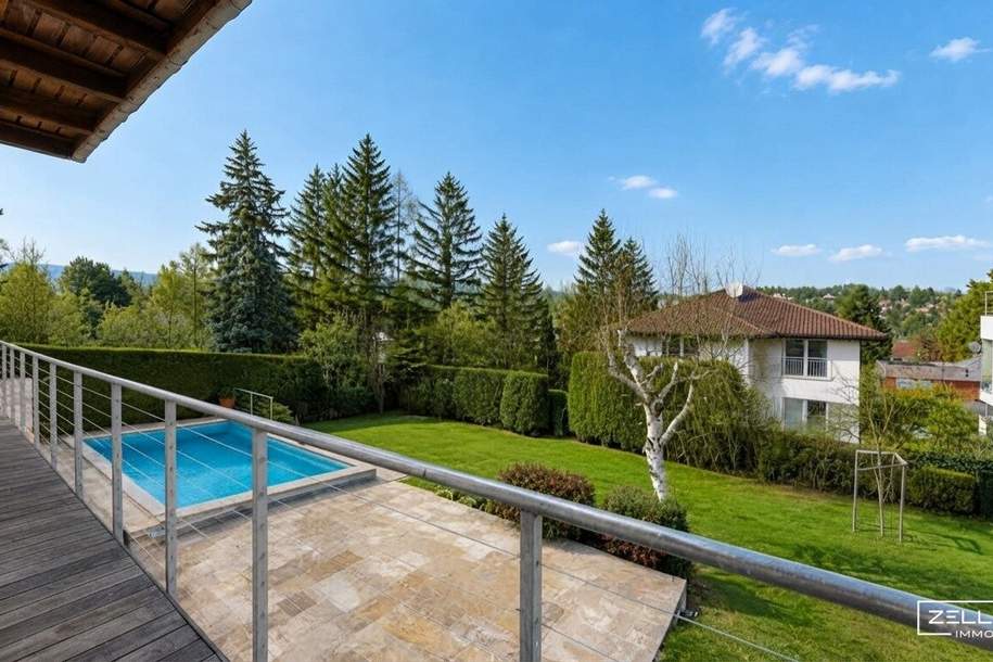 ARCHITEKTENVILLA MIT POOL AM LAINZER TIERGARTEN – AUSSERGEWÖHNLICHE ARCHITEKTUR IN EXKLUSIVER GRÜNLAGE | ZELLMANN IMMOBILIEN, Haus-kauf, 2.199.000,€, 1130 Wien 13., Hietzing