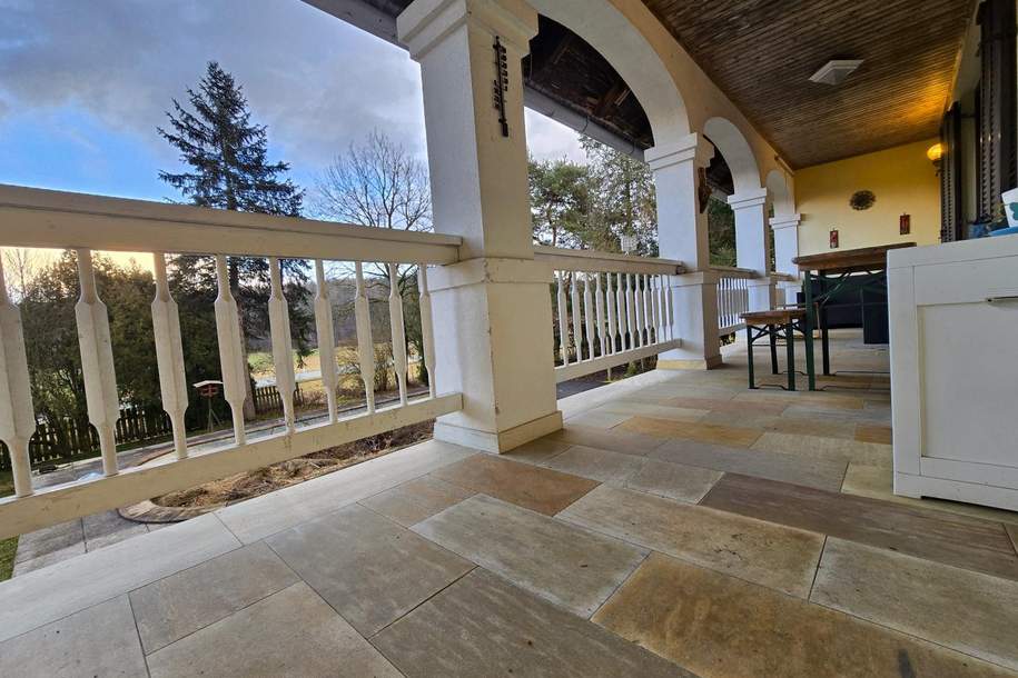 Charmantes Wohnhaus mit Arkadenterrasse, Pool und großem Grundstück in Deutsch Ehrensdorf, Haus-kauf, 295.000,€, 7522 Güssing