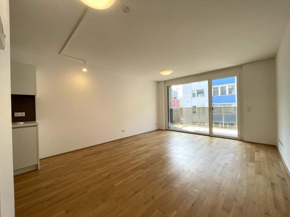 Top moderne, neuwertige Mietwohnung mit 12,62m² SÜD-Loggia in U4-Nähe