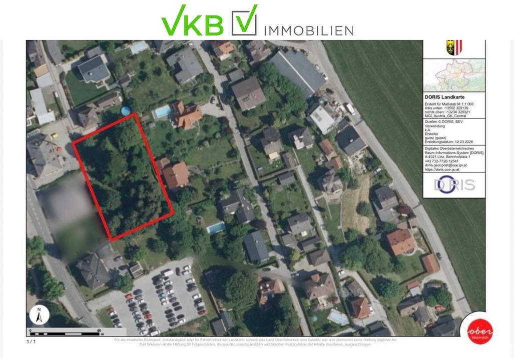 Traumhaftes Baugrundstück mit eigener Zufahrt in bester Lage von Mattighofen!