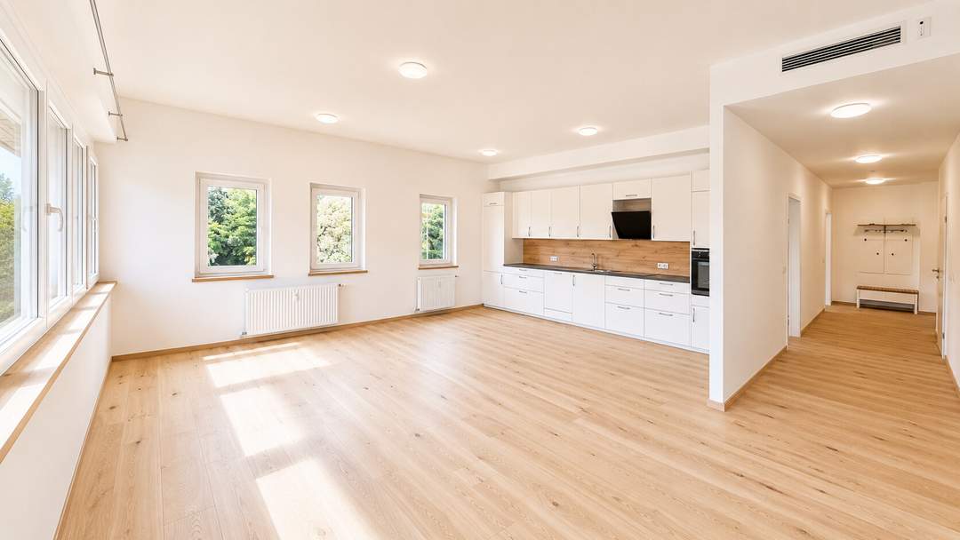 Klagenfurt - LKH| Moderne 3-ZI Wohnung mit XL Terrasse (50 qm) &amp; 2 PKW-Stellplätzen