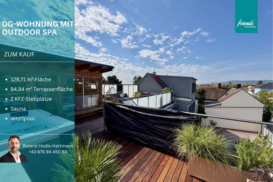 Traumhafte DG-Wohnung mit phantastischem Outdoor Spa Bereich!, Wohnung-kauf, 949.000,€, 2511 Baden