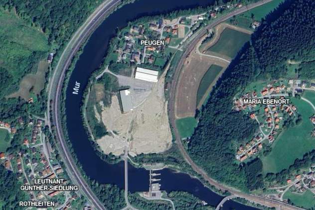 Gewerbe &amp; Industrieflächen voll aufgeschlossen direkt neben der A9 in Frohnleiten - 2000 m², Grund und Boden-kauf, 330.000,€, 8130 Graz-Umgebung