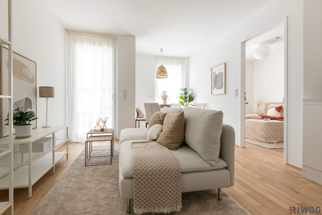 ERSTBEZUG | 2-Zimmer Neubau mit Loggia | 4. OG | Fernwärme | Fassadenbegrünung | TG-Stellplatz optional | Nachhaltiges Wohnbauprojekt