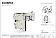 ESSENZ NO. 1 - 58 m² Erstbezug im 1. DG mit wenig Schrägen | 7 m² Terrasse, 2 Zimmer