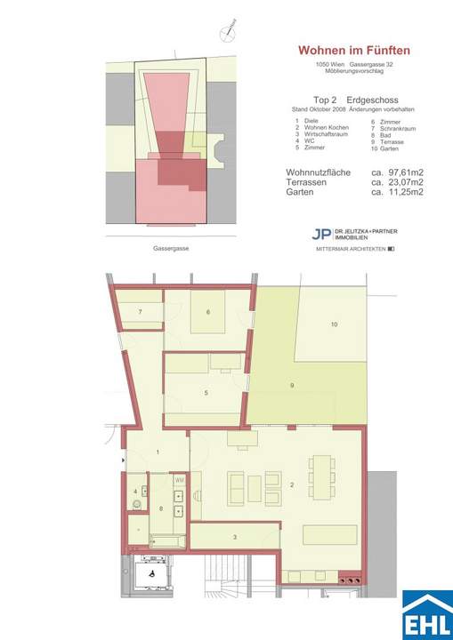 Wunderschöne 3-Zimmer Wohnung mit Garten
