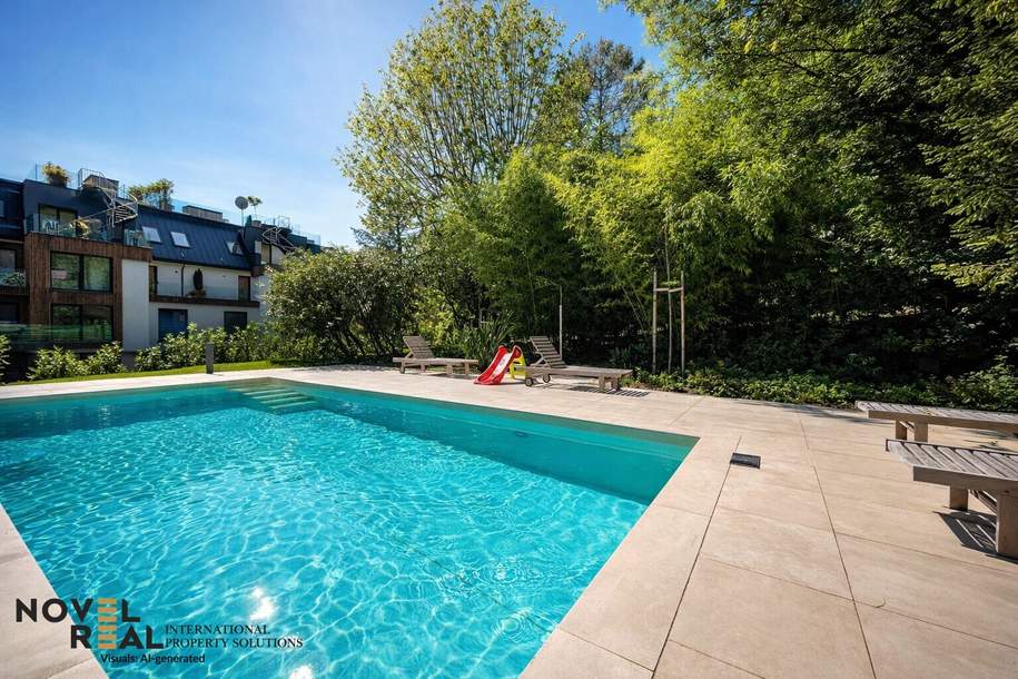Erstbezug - Traumhaftes Penthouse mit Dachgarten und eigenem Pool, Wohnung-kauf, 4.490.000,€, 1190 Wien 19., Döbling