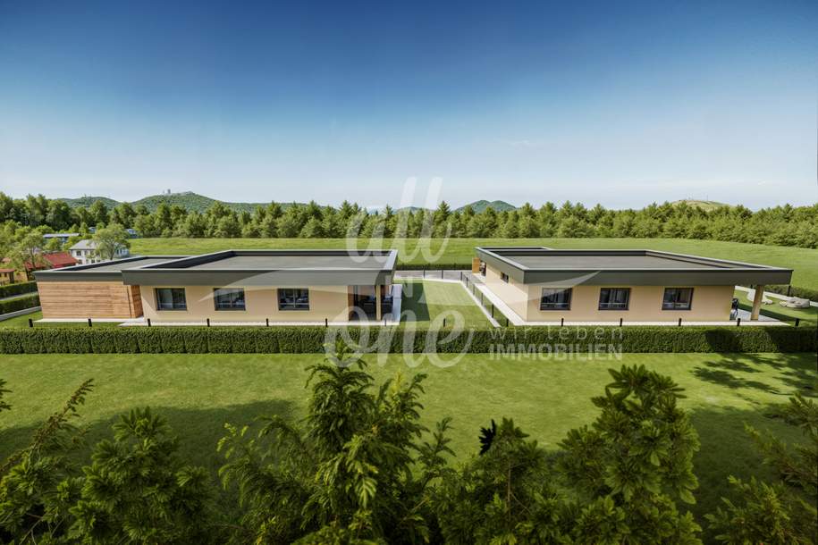 Zwei *NEUBAU* Bungalows auf einem Gesamtgrundstück (belagsfertig) – in Rosegg bei Velden, Haus-kauf, 919.000,€, 9220 Villach Land
