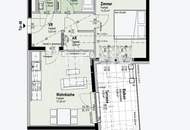 BEIM DONAUUFER: Erstbezug: Klimatisierte Dachgeschosswohnung mit ruhigem Hofbalkon