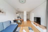 Modernes 2-Zimmer-Apartment mit Loggia im VIENNA TWENTYTWO – Rooftop-Pool, Fitnessstudio, all-inclusive | 1220 Wien