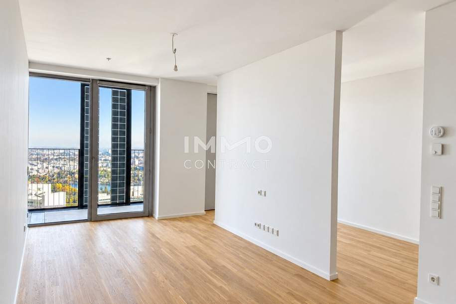 DC2 Tower: Erstbezug - 32. Etage NEW YORK Vibes, Wohnung-miete, 1.100,00,€, 1220 Wien 22., Donaustadt