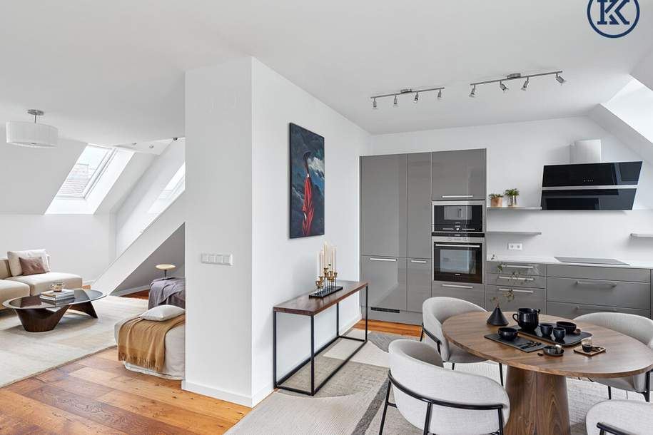 Luxus-Dachgeschosswohnung mit Galerie und zwei Terrassen in bester Lage des 9. Bezirks, Wohnung-kauf, 1.190.000,€, 1090 Wien 9., Alsergrund