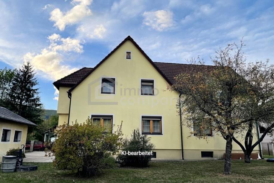 Zwei Eingänge, viele Möglichkeiten: Zweifamilienhaus in Ternitz mit 1.055 m² Grund mit einer Zukunft, die Sie selbst gestalten, Haus-kauf, 340.000,€, 2630 Neunkirchen