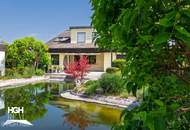 2100 Korneuburg Exklusive Villa - zwei getrennte Wohneinheiten - mit großem Schwimmteich unweit Bahnhof