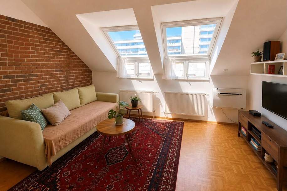 Charmante Dachgeschosswohnung mit Lift in Urfahr, Wohnung-kauf, 245.000,€, 4040 Linz(Stadt)
