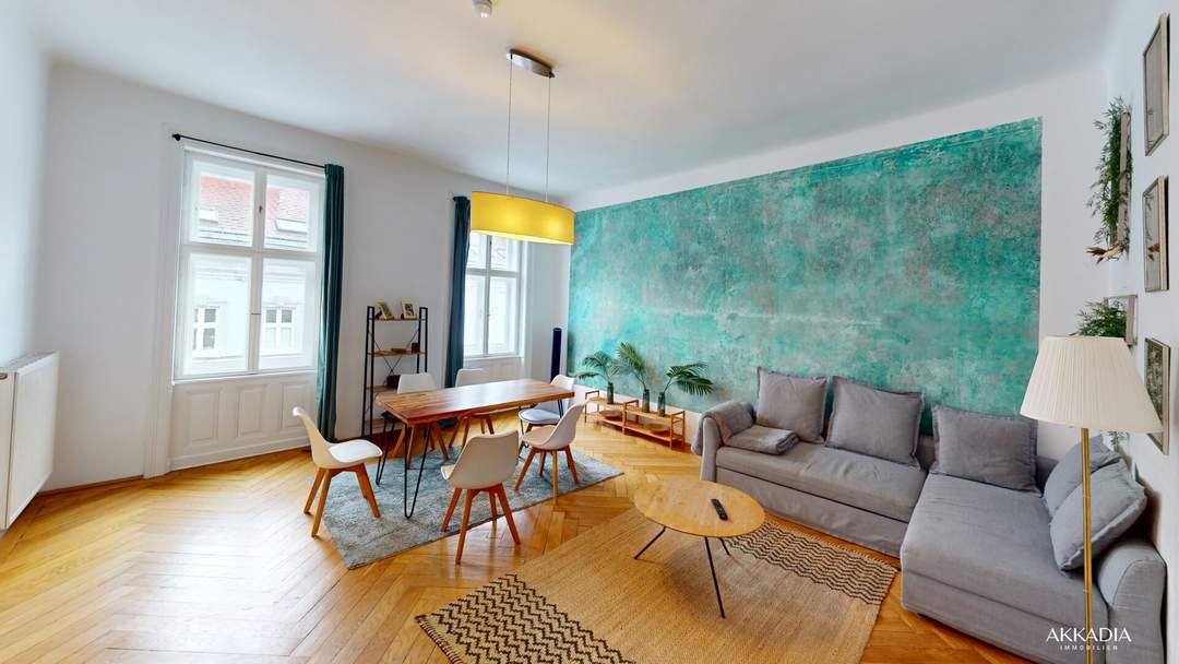 Stilvolle Altbauwohnung mit Grünblick und Balkonoption